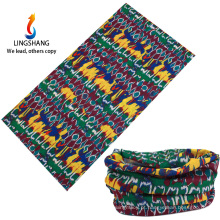 Lingshang personalizado bandana tubular impresso bandana multifunctional tubo bandana